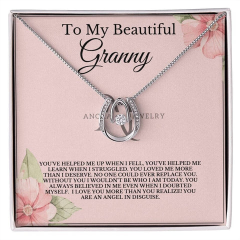 To My Beautiful Granny - Lucky Horseshoe Necklace