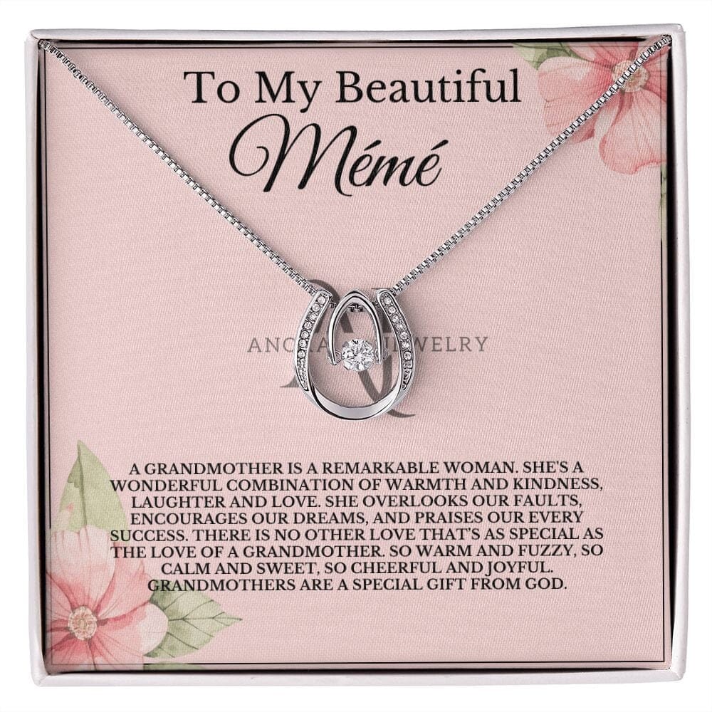 To My Beautiful Meme - Lucky Horseshoe Necklace